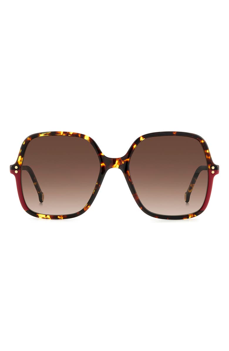 Carolina Herrera 56mm Butterfly Sunglasses, Main, color,