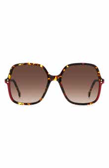 Carolina Herrera 56mm Butterfly Sunglasses