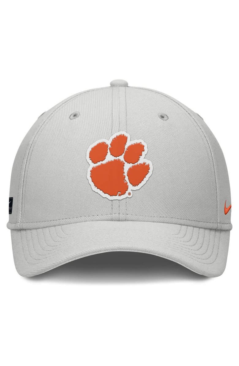 Nike Men's Nike  Gray Clemson Tigers Rise Practice Performance Adjustable Hat, Alternate, color, Gray