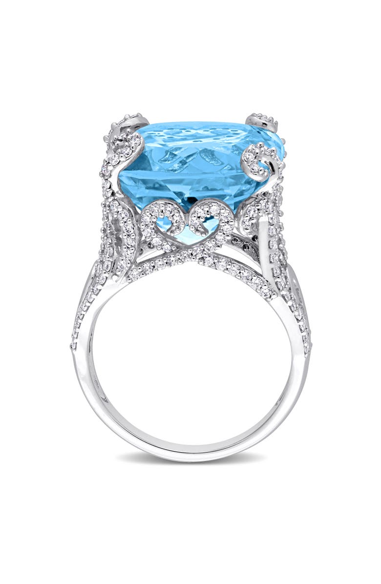Julianna B. Topaz & Diamond Cocktail Ring 14k, Alternate, color, Topaz