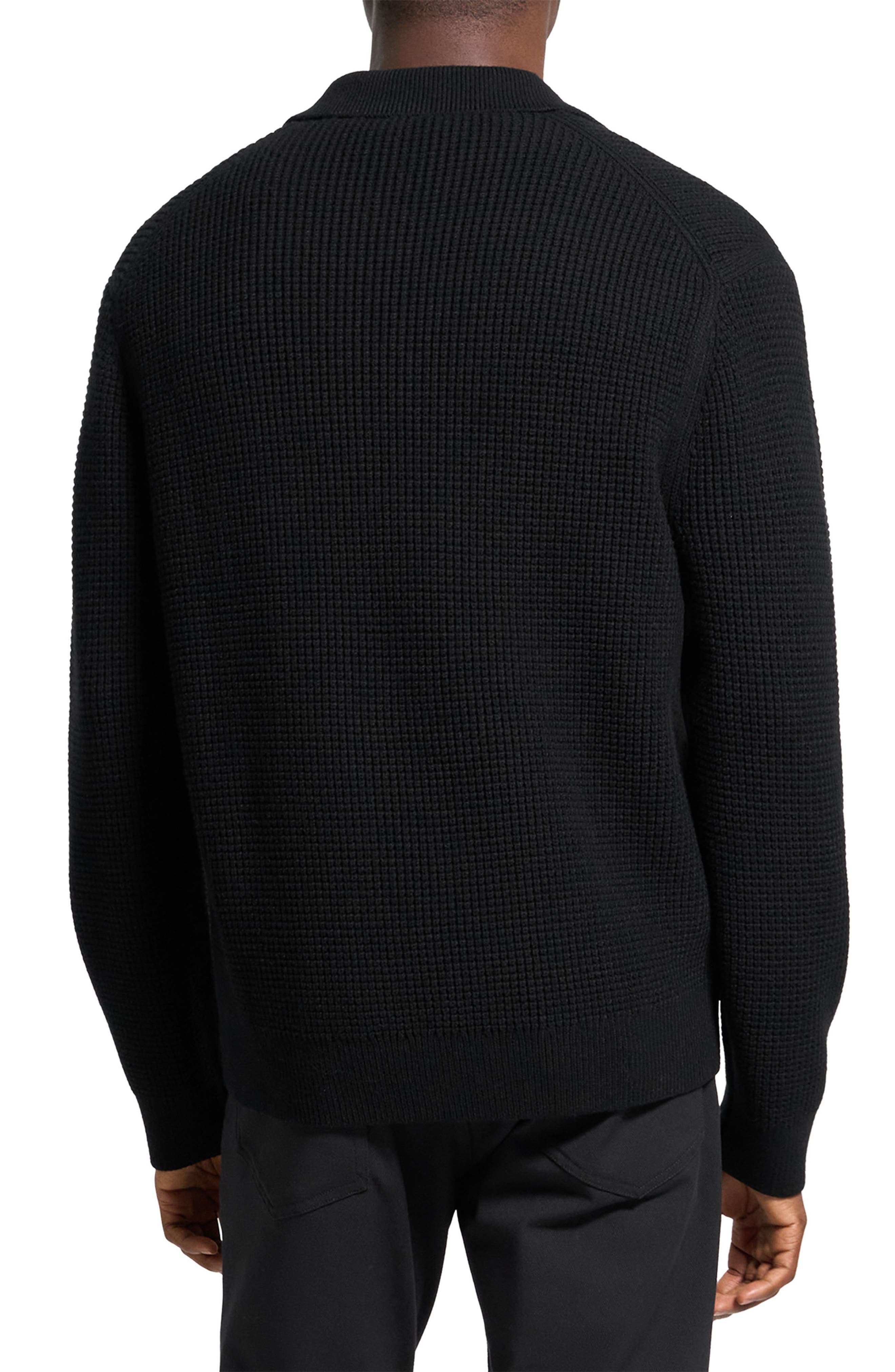 Gary Waffle Knit Zip Cardigan - image 2