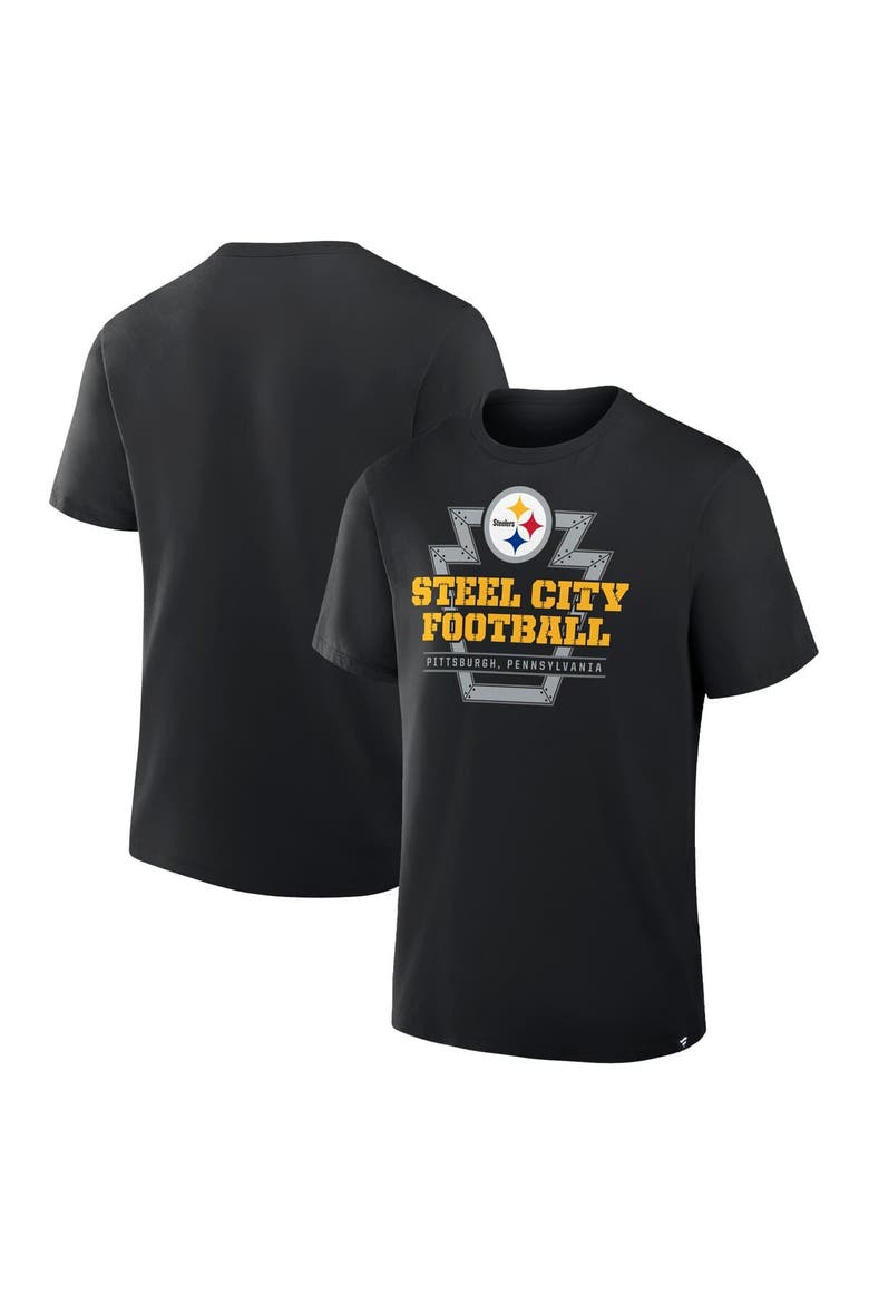 Men's Fanatics Black Pittsburgh Steelers Hometown True Favorite T-Shirt, Main, color, Black