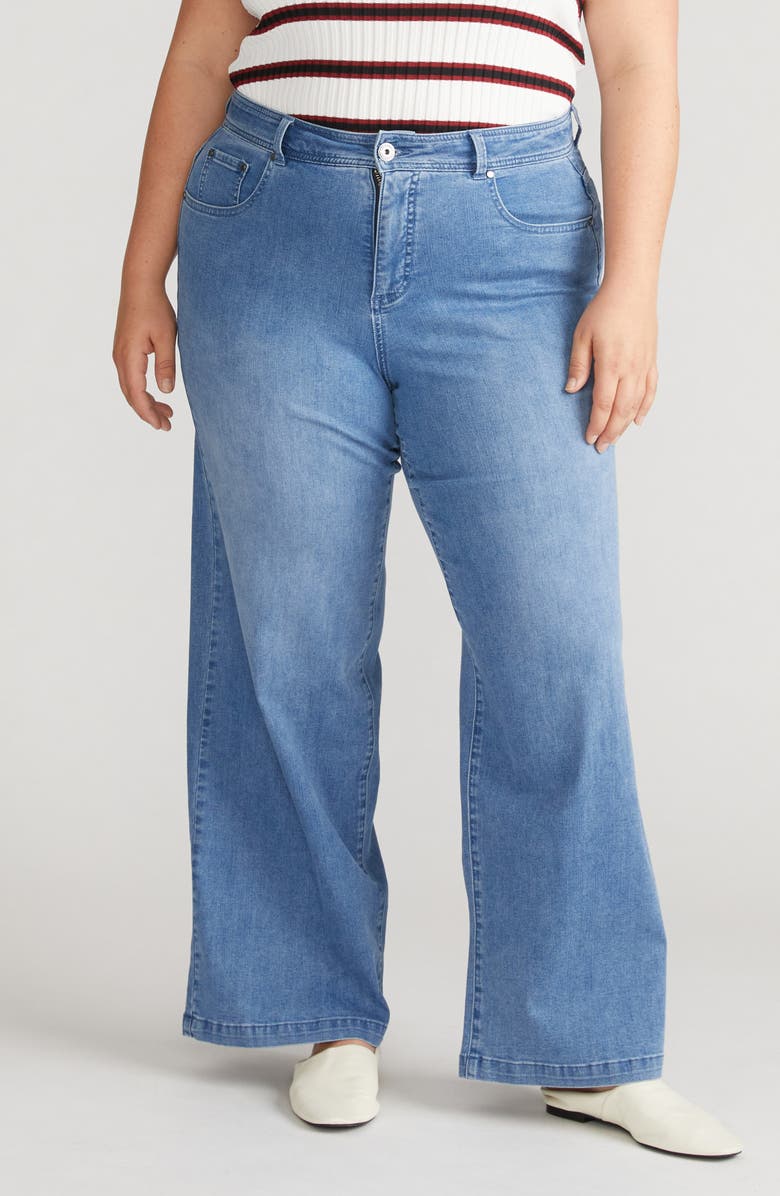 Universal Standard Taylor ComfortDenim Trouser Jeans, Main, color, Brazil Blue