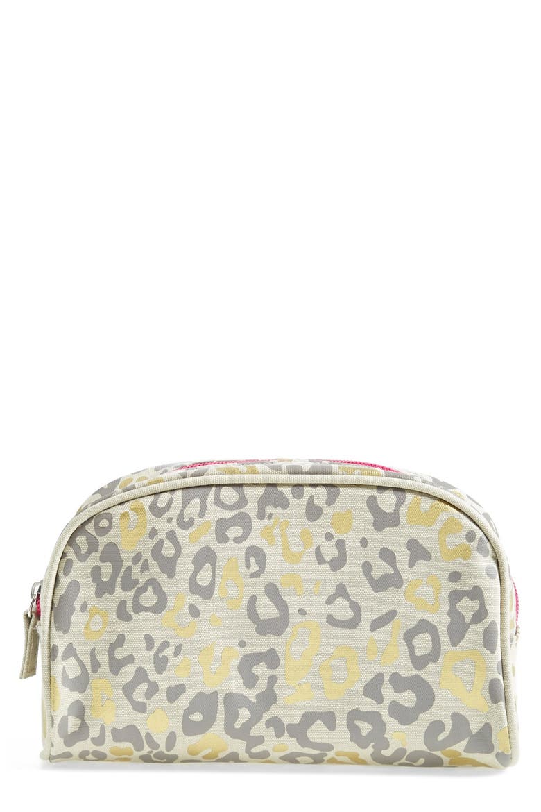 'Cheetah' Canvas Cosmetics Bag (Limited Edition) (Nordstrom Exclusive), Main, color, NO COLOR