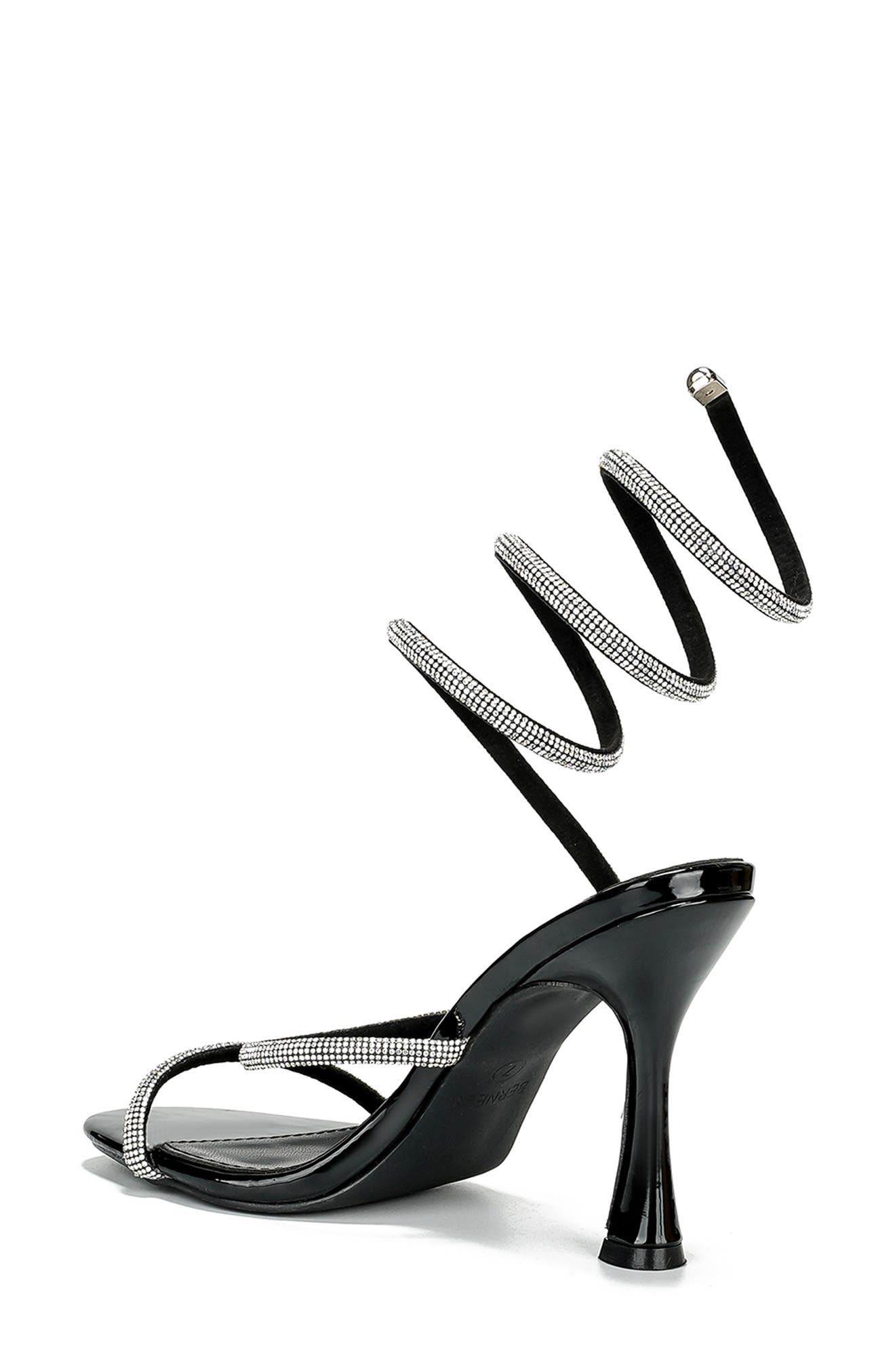 BERNESS Alexandra Ankle Wrap Sandal, Alternate, color, Black