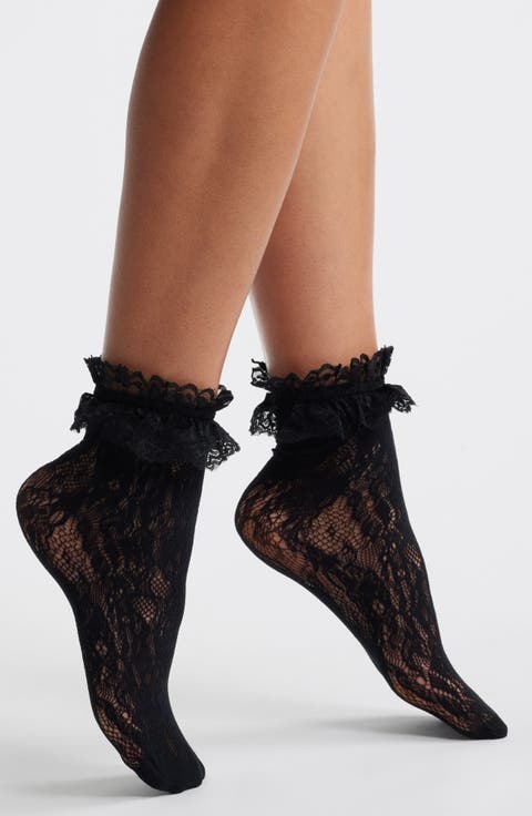Evangeline Ruffle Lace Ankle Socks