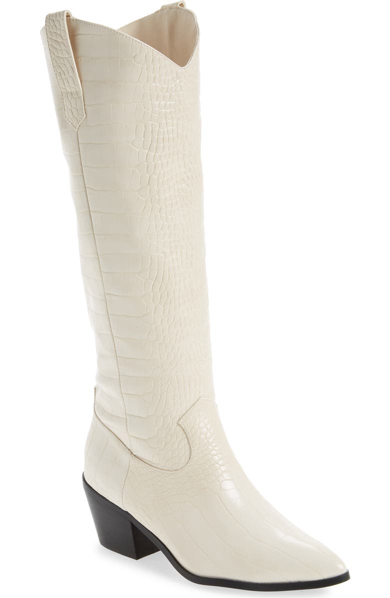 Billini Howie Croc Embossed Tall Western Boot, Main, color,
