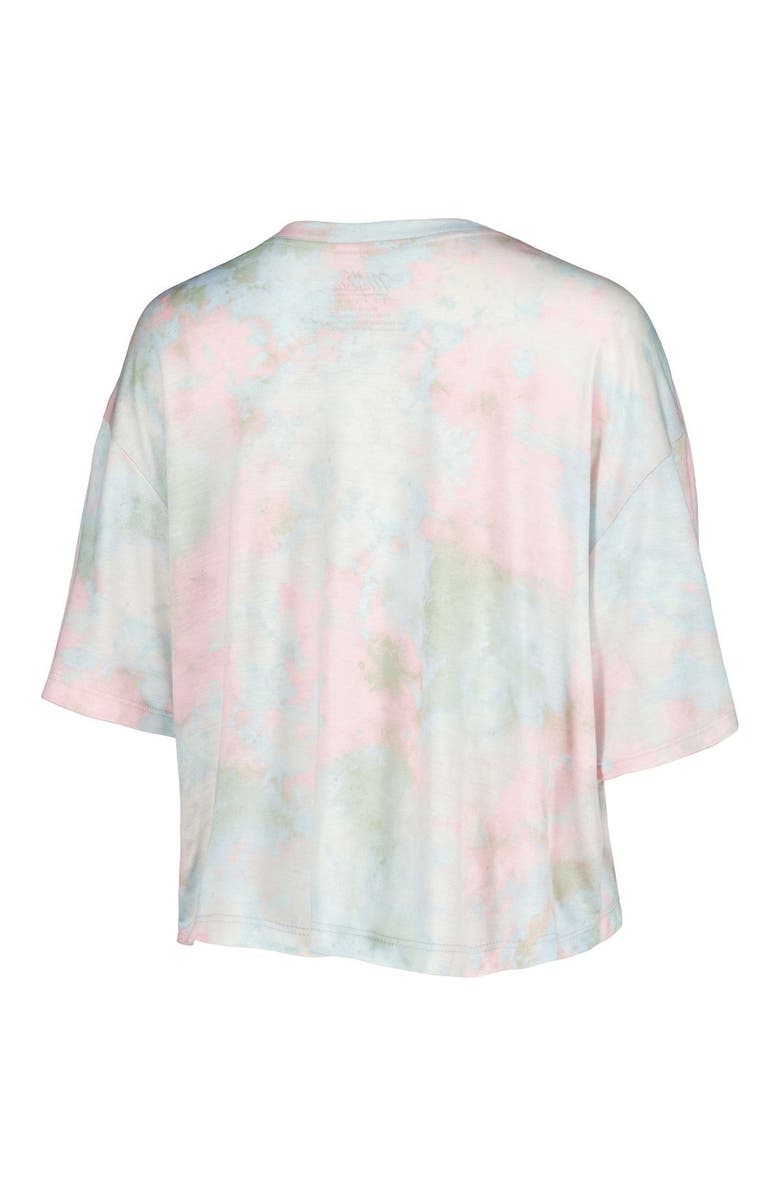 Majestic Threads Women's Majestic Threads Los Angeles Dodgers Cooperstown Collection Tie-Dye Boxy Cropped Tri-Blend T-Shirt, Alternate, color, 