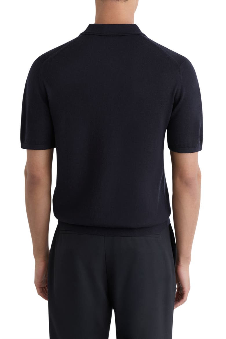 Drayton Wool Short Sleeve Sweater, Alternate, color, NAVY
