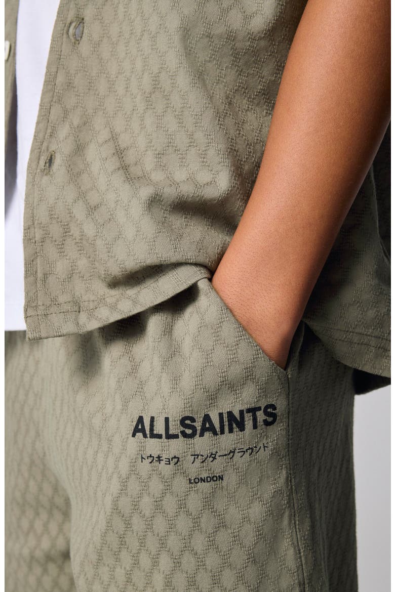 Kids' smALLSAINTS Underground 2-Piece Shirt & Shorts Set, Alternate, color, GREEN