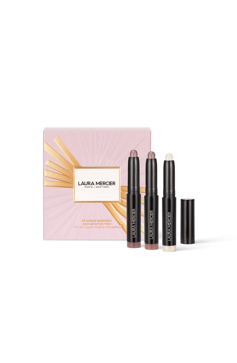 Laura Mercier Splendid Shimmers Mini Caviar Stick Eyeshadow Gift Set USD $53 Value, Main, color,