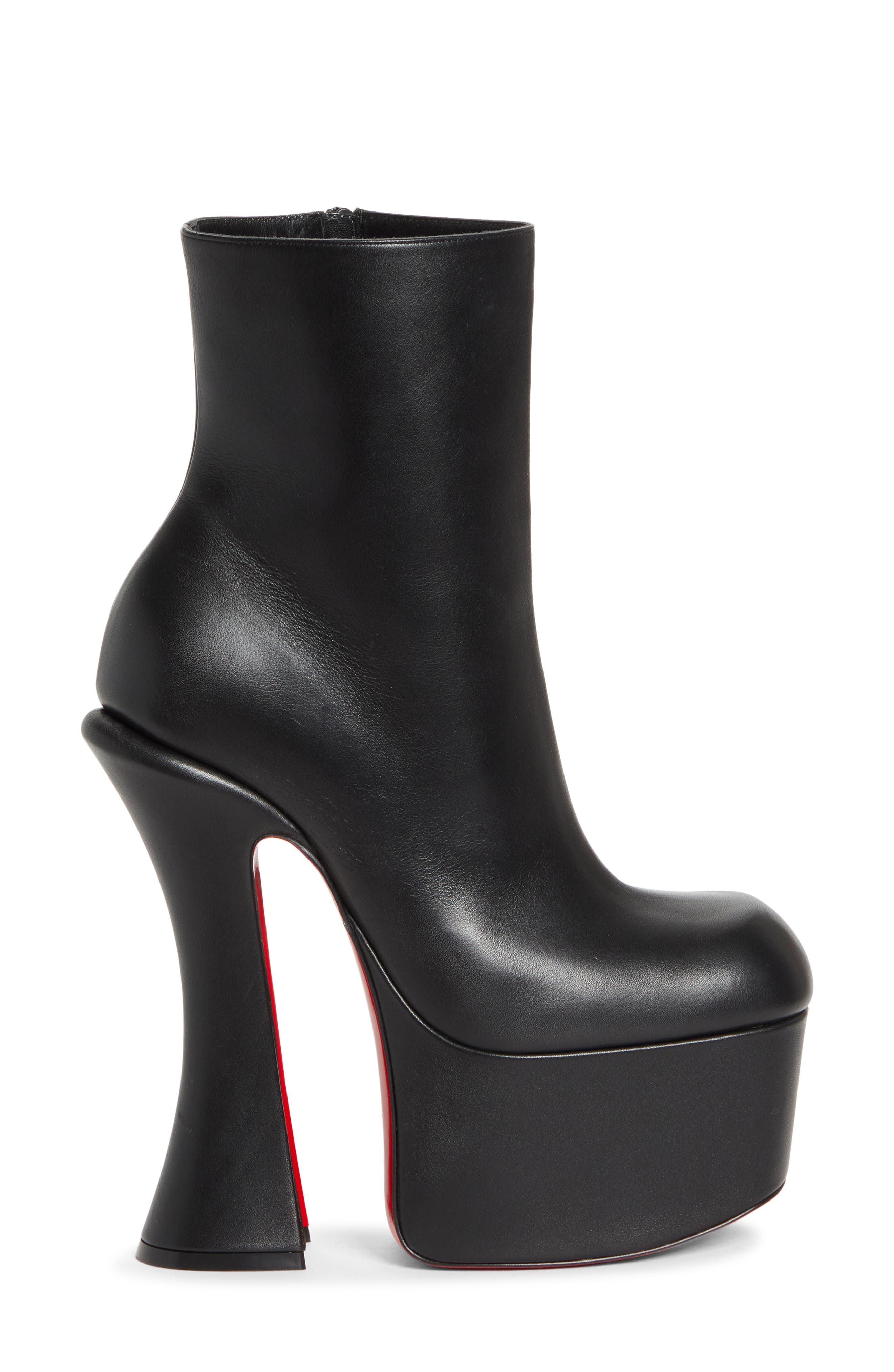 Christian Louboutin Aquabootie Platform Bootie, Alternate, color, Black