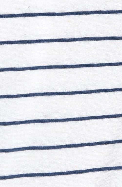 NORDSTROM NORDSTROM STRIPE BUTTON-UP COTTON FRENCH TERRY ROMPER