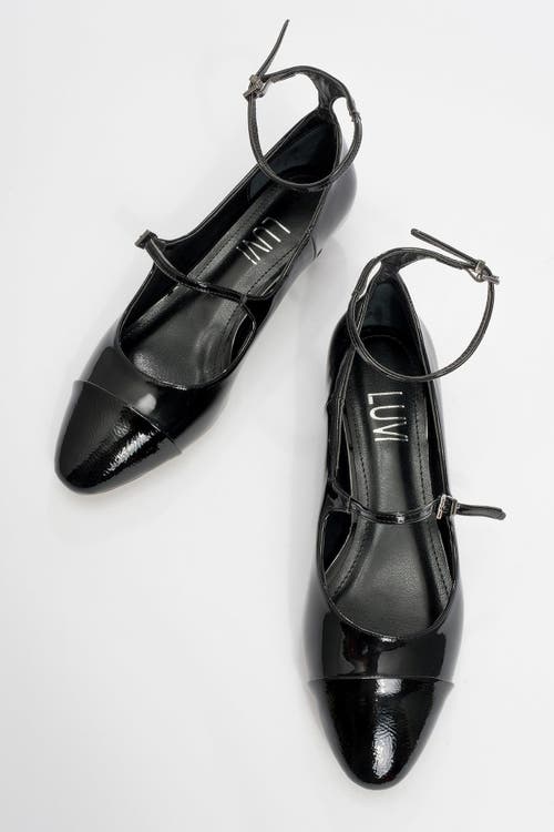 Prologue Shoes Uster Low Heel Mary Jane Pump In Black