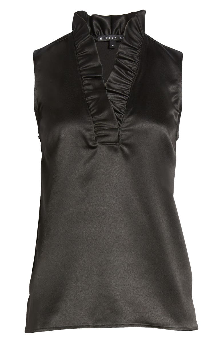 GIBSONLOOK Ruffle Tank, Alternate, color, Black
