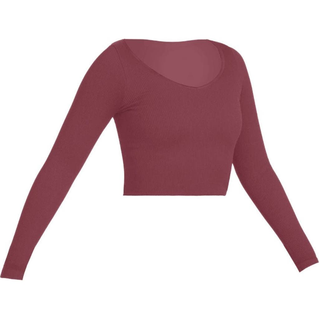 Vitality Synergy V Long Sleeve In Mauve