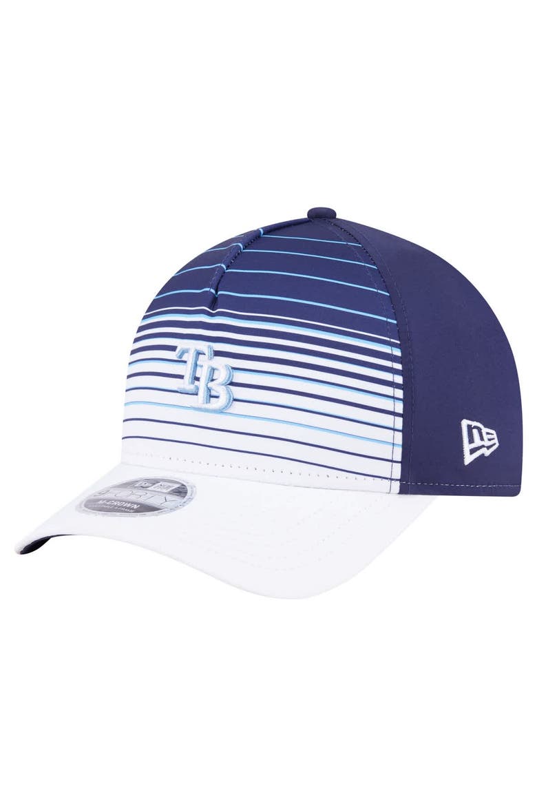 Men's New Era  Navy Tampa Bay Rays Gradient 9FORTY M-Crown Adjustable Hat, Main, color, Navy