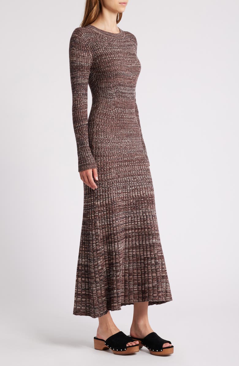 SESSÙN Tammi Long Sleee Rib Maxi Dress, Alternate, color, 