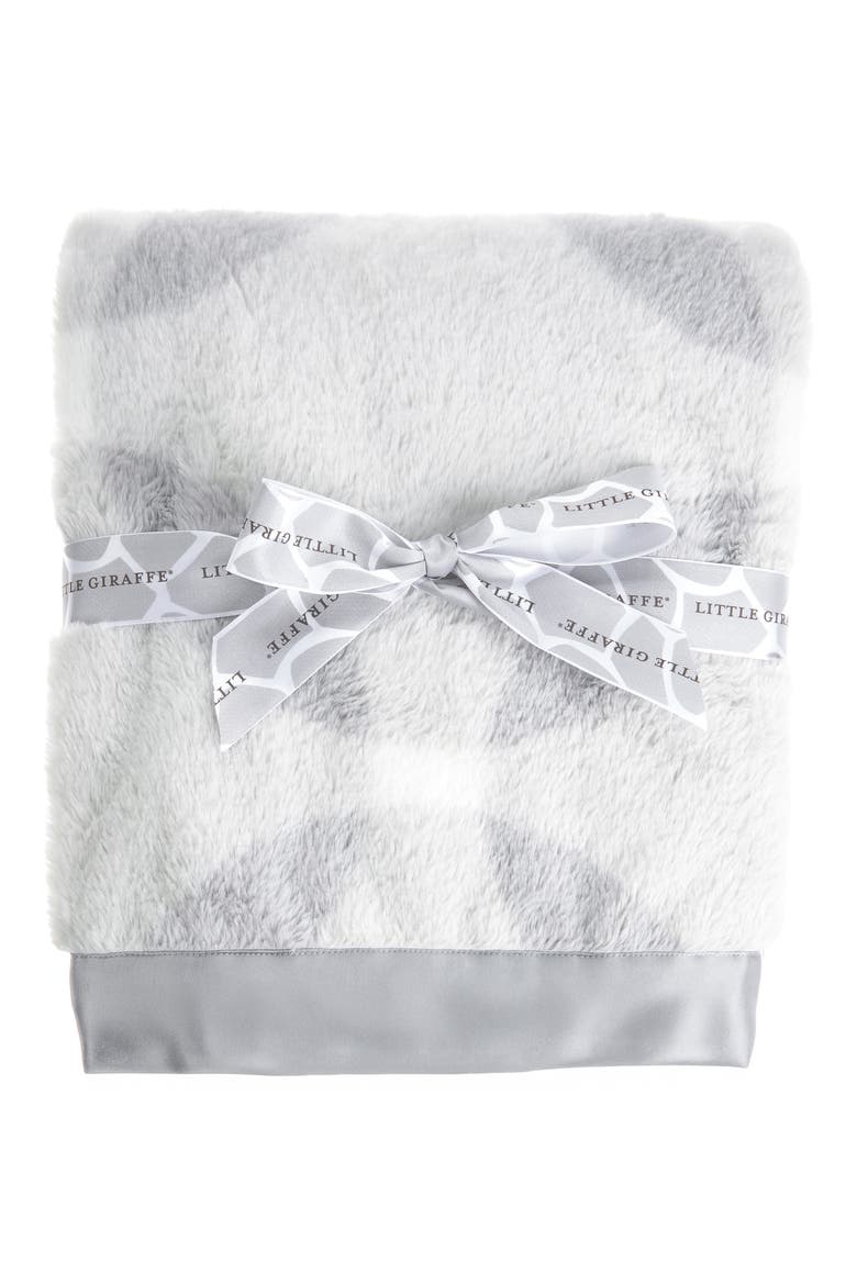 Luxe Whirl Baby Blanket, Main, color, SILVER