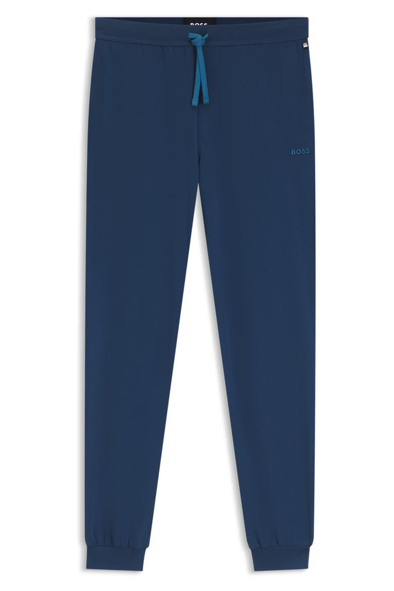 Mix Match Stretch Cotton Lounge Pants, Alternate, color, OPEN BLUE