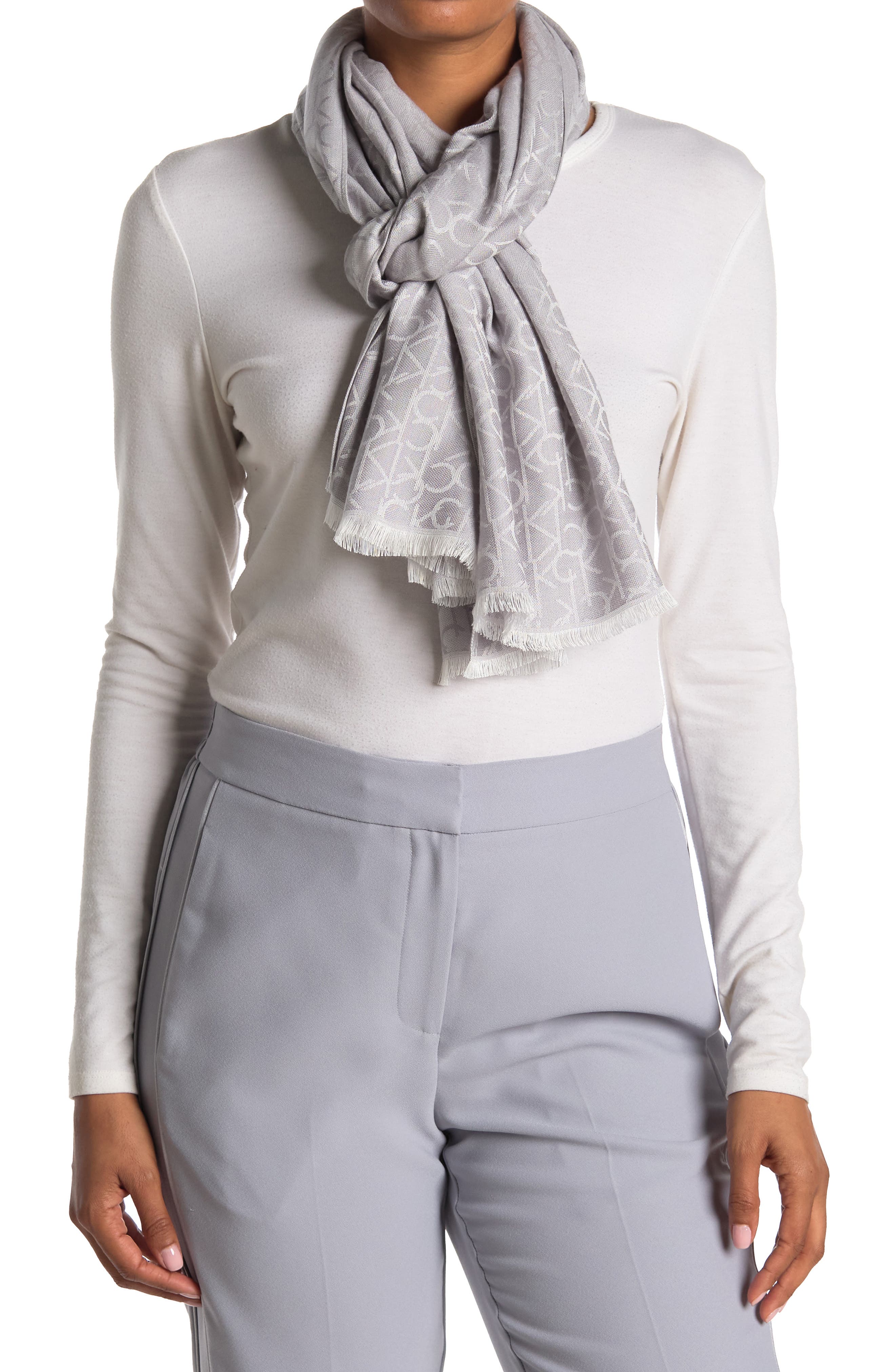 Calvin Klein CK Monogram Logo Pashmina