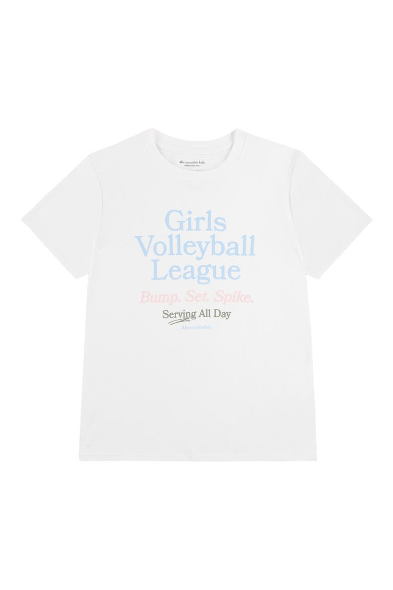 Kids' Oversize Volleyball Graphic T-Shirt, Main, color, W1TBRIGHT