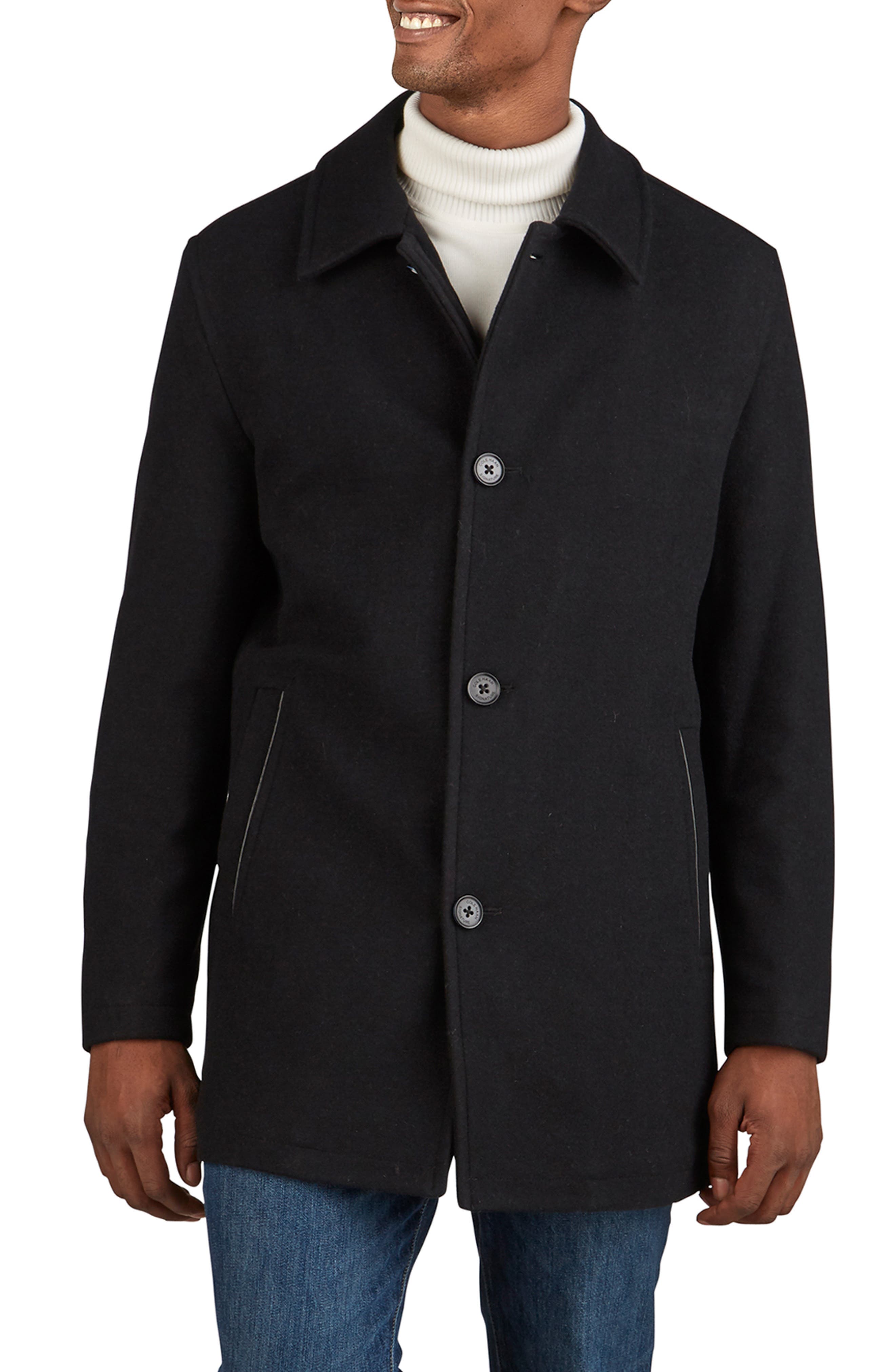 Cole Haan Signature Wool Blend Plush Car Coat