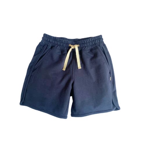 Jackalo Kids Ollie Organic Cotton Loopknit Shorts in Navy  product