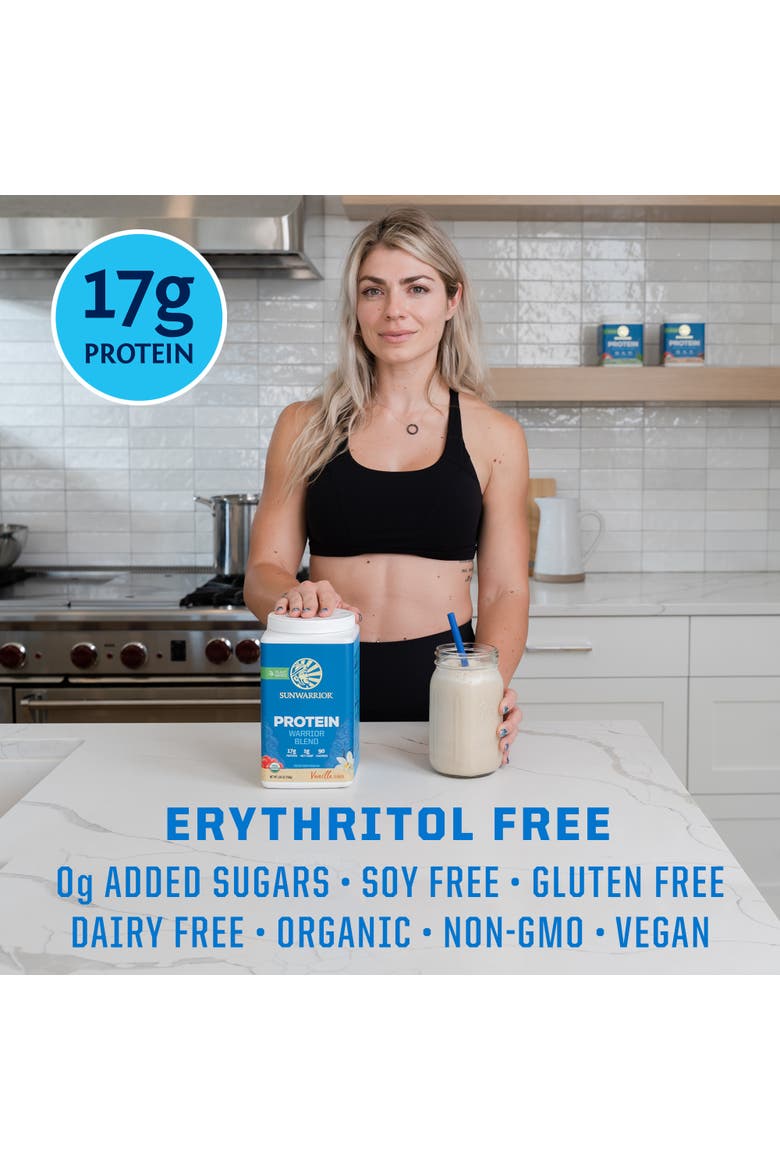 Organic Warrior Blend Protein Powder, Vanilla, 750gm, Alternate, color, No Color