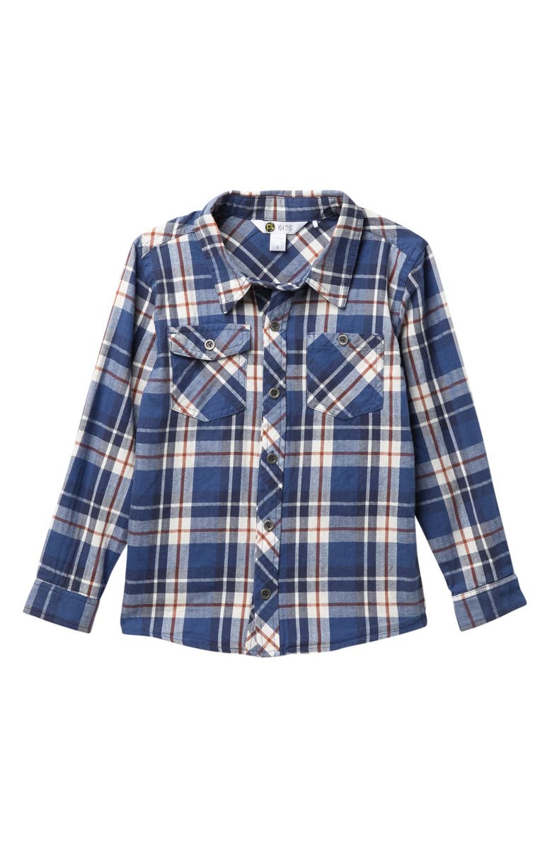 Petit Lem Long Sleeve Buttoned Plaid Shirt, Main, color, 