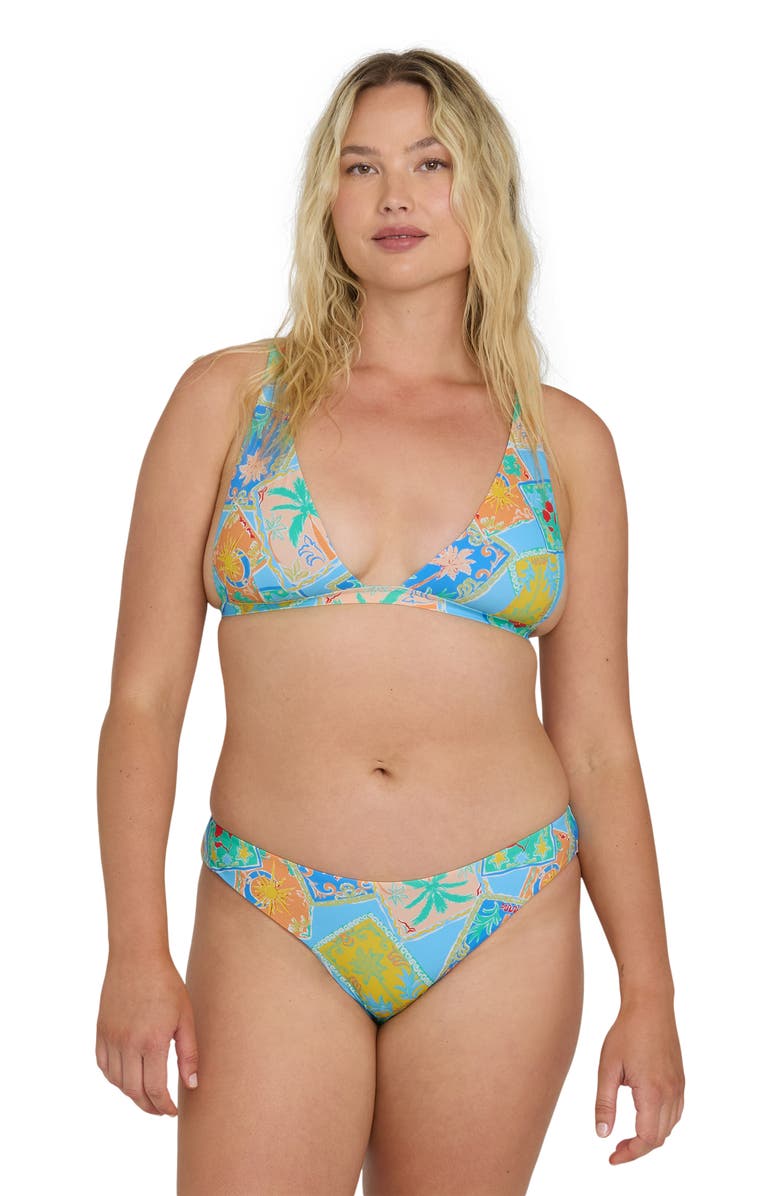 Billabong Coastal Cruise Sunni Plunge Bikini Top, Alternate, color, 