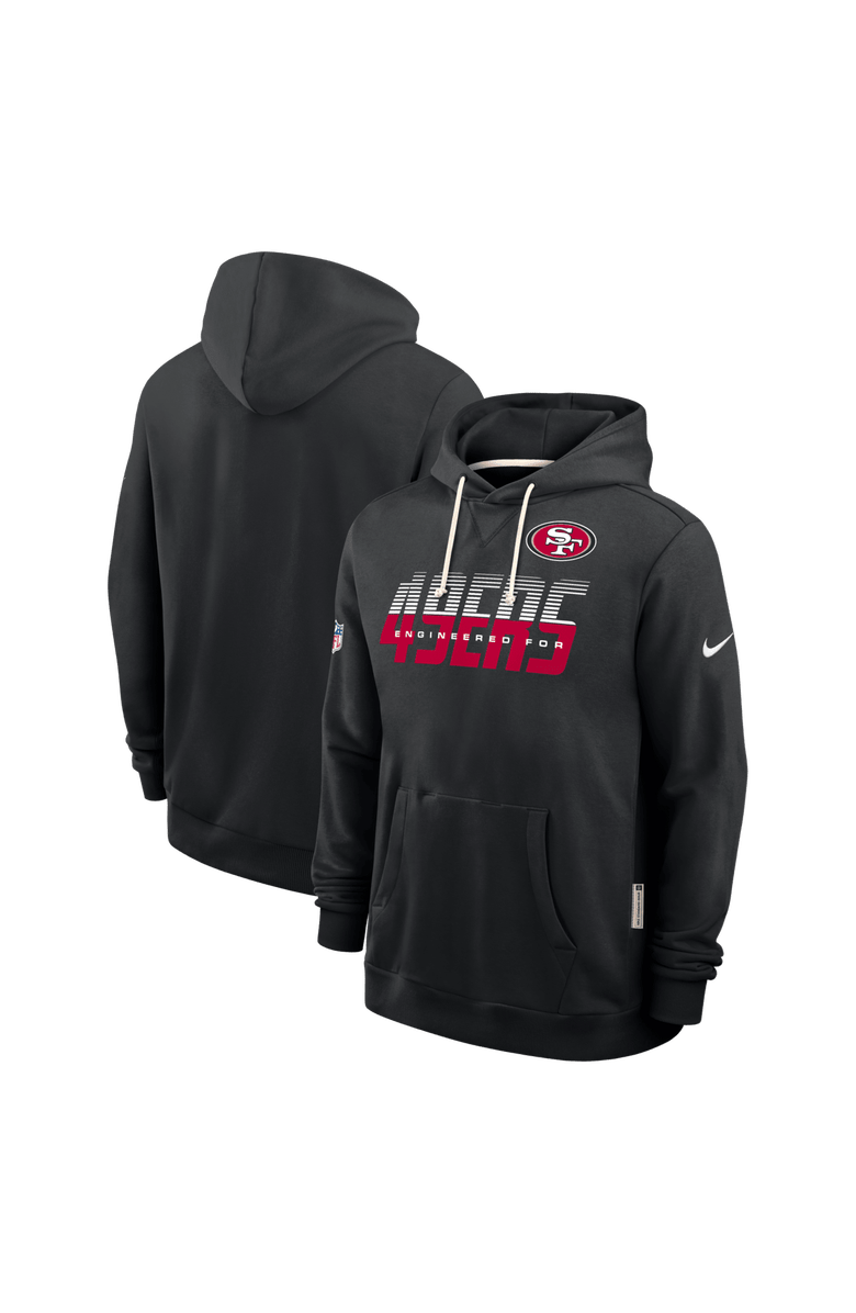 Nike Men's Nike Black San Francisco 49ers Sideline Standard Issue Dri-FIT Hoodie, Main, color, Black