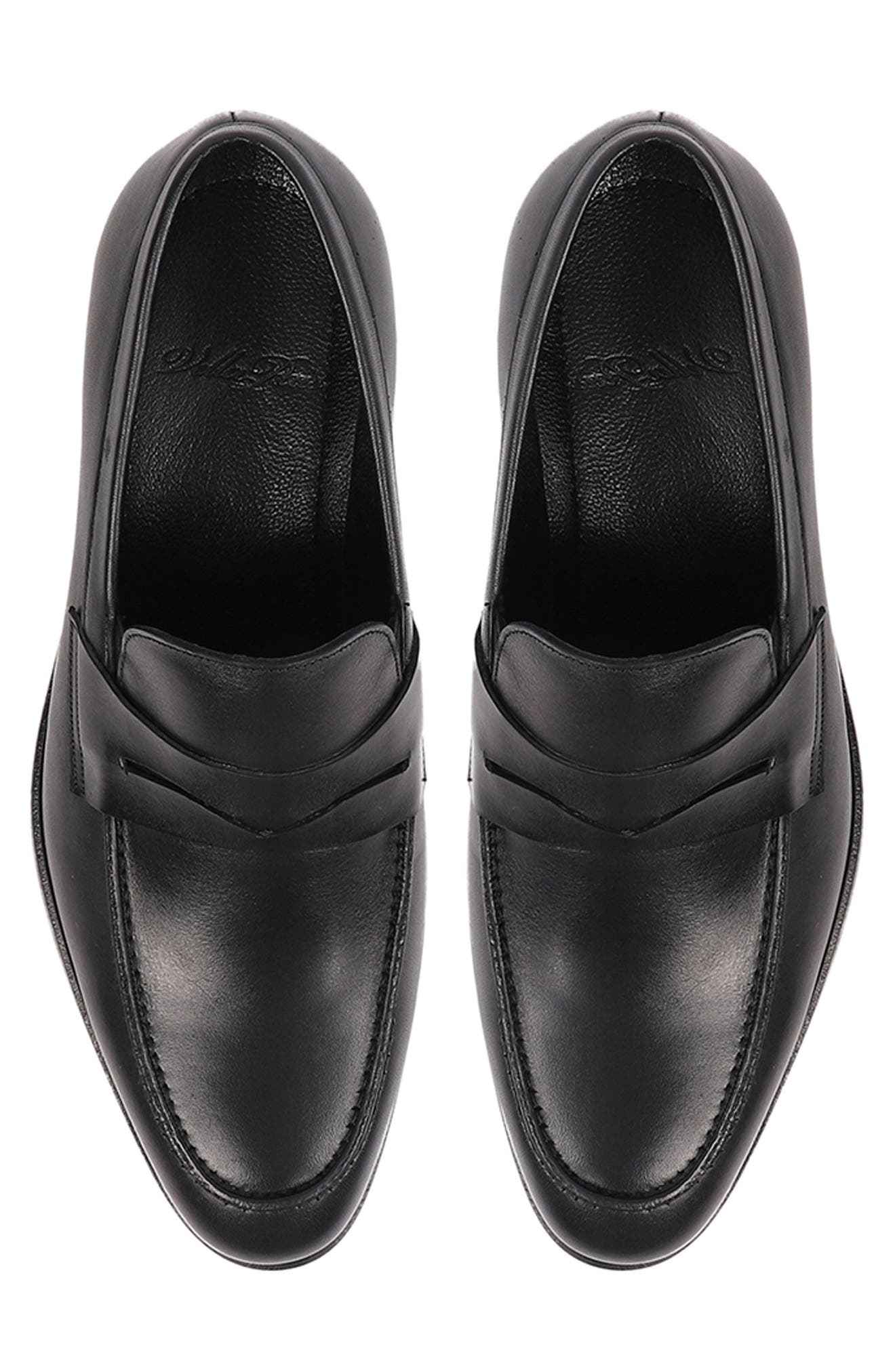 VELLAPAIS Roxton Penny Loafer, Alternate, color, Black