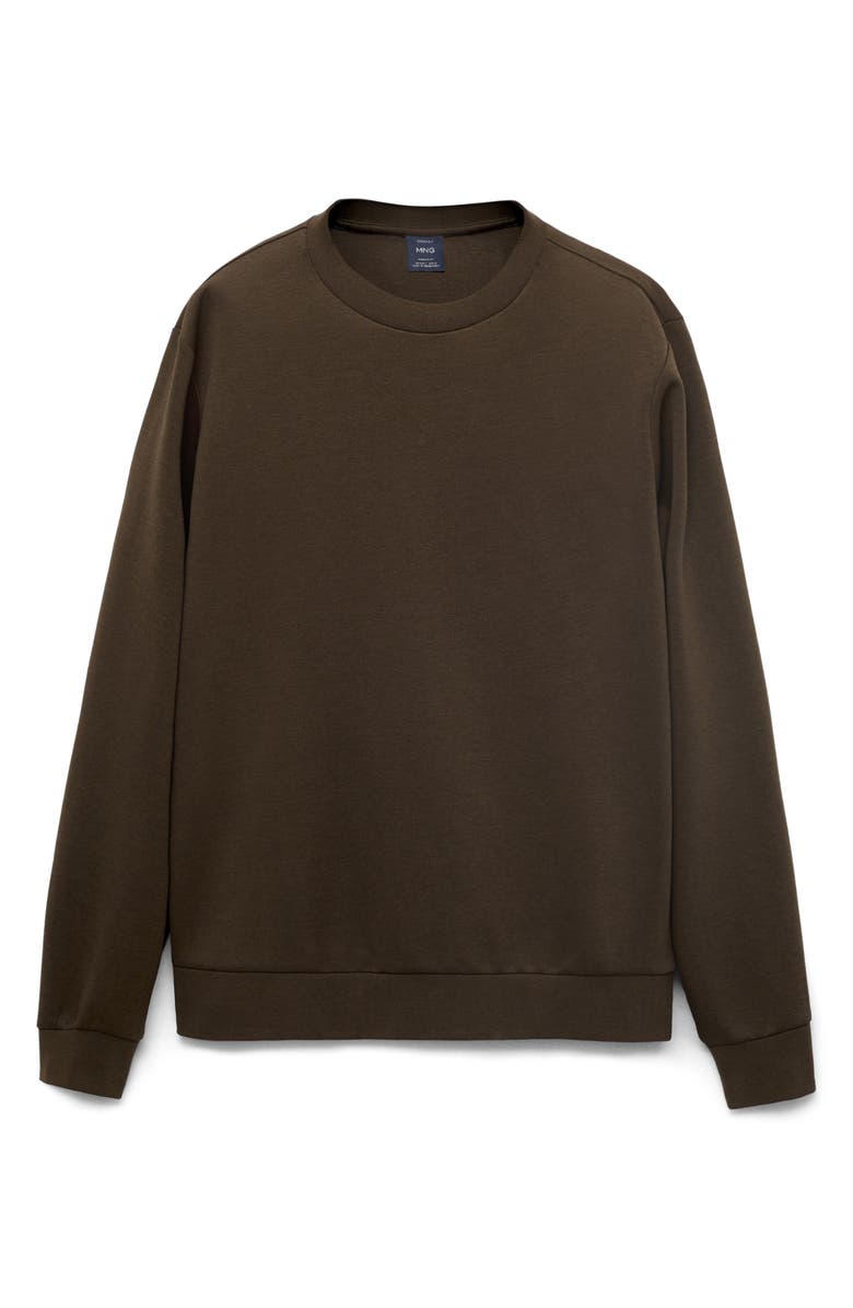 MANGO Sweatshirt, Alternate, color, Chocolate