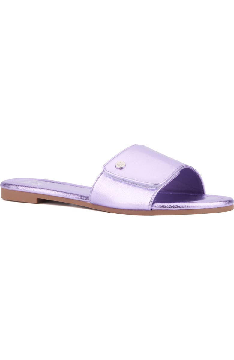 NEW YORK AND COMPANY Adelle Slide Sandal, Main, color, Lilac