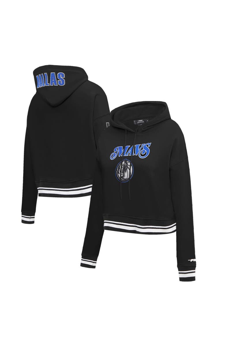 PRO STANDARD Women's Pro Standard Black Dallas Mavericks 2023/24 City Edition Cropped Pullover Hoodie, Main, color, Black