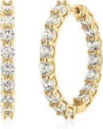 BEN ONI Inside Out CZ Hoop Earrings