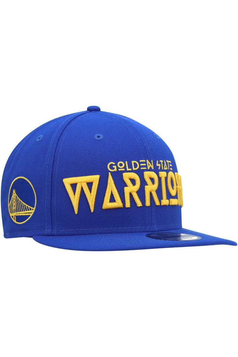 Men's New Era Royal Golden State Warriors Rocker 9FIFTY Snapback Hat, Main, color, Royal