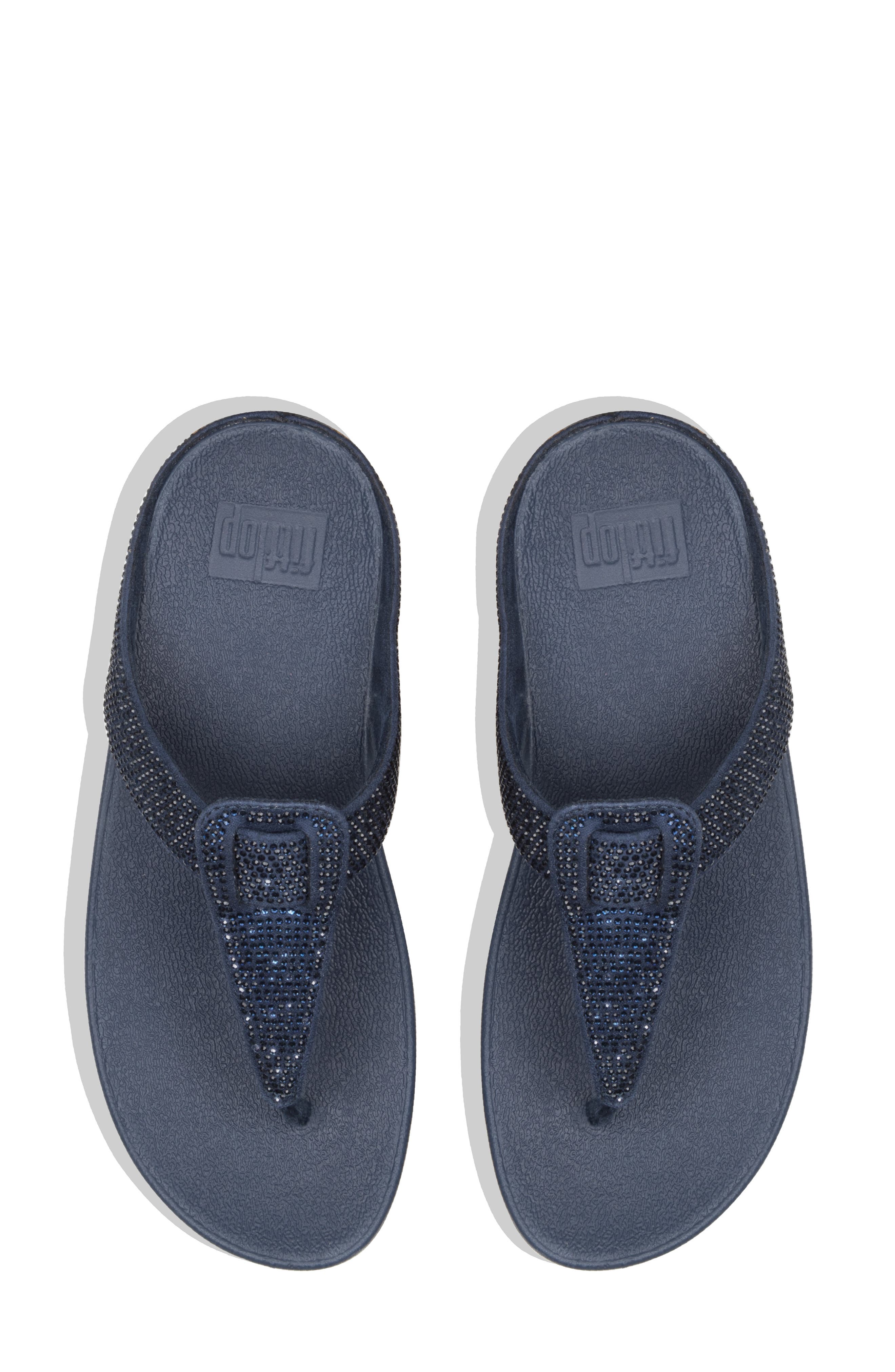 Isabelle Toe Post Wedge Sandal, Alternate, color, MIDNIGHT NAVY