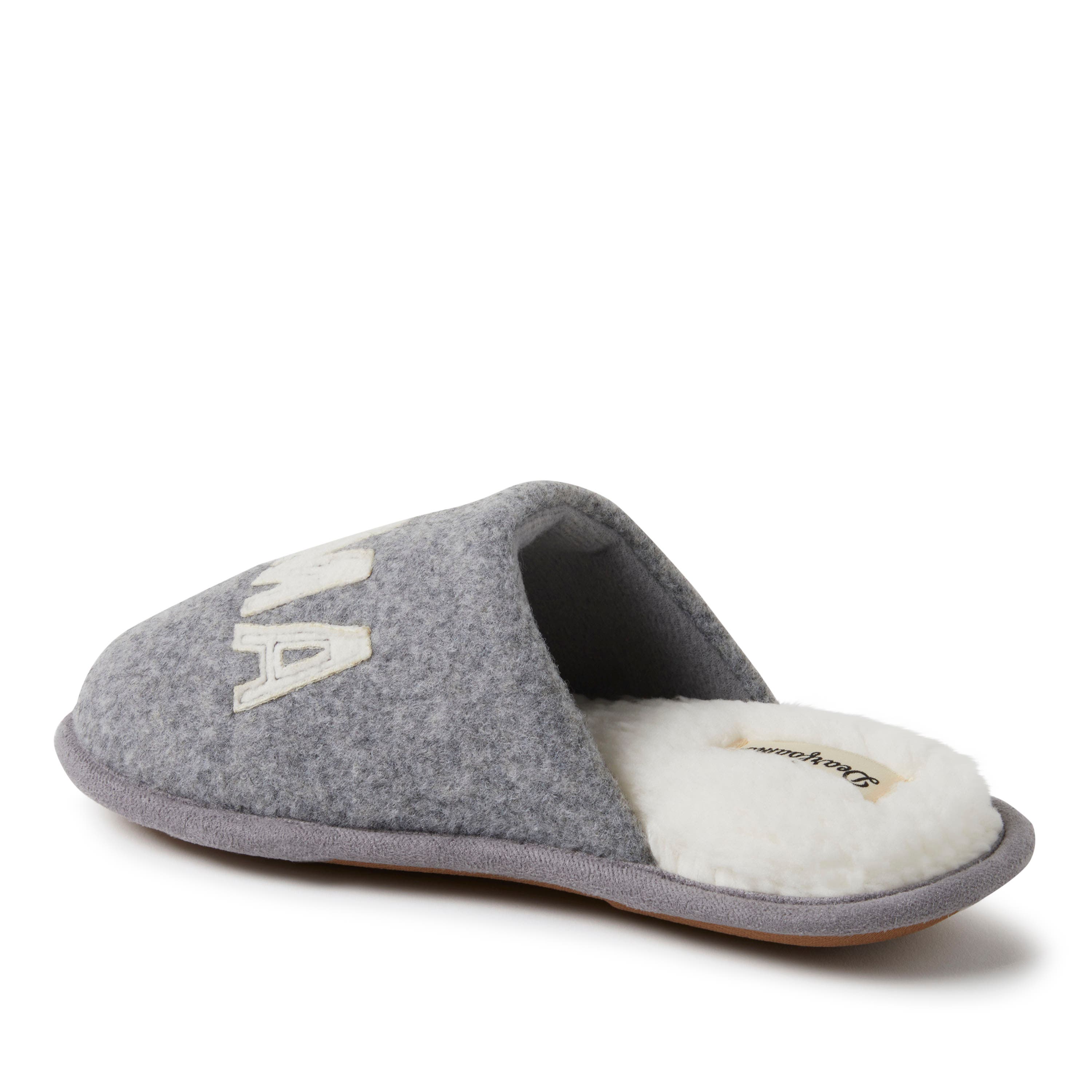 DEARFOAMS Carley Mama Bear Mom Scuff Slipper, Alternate, color, Light Heather Grey