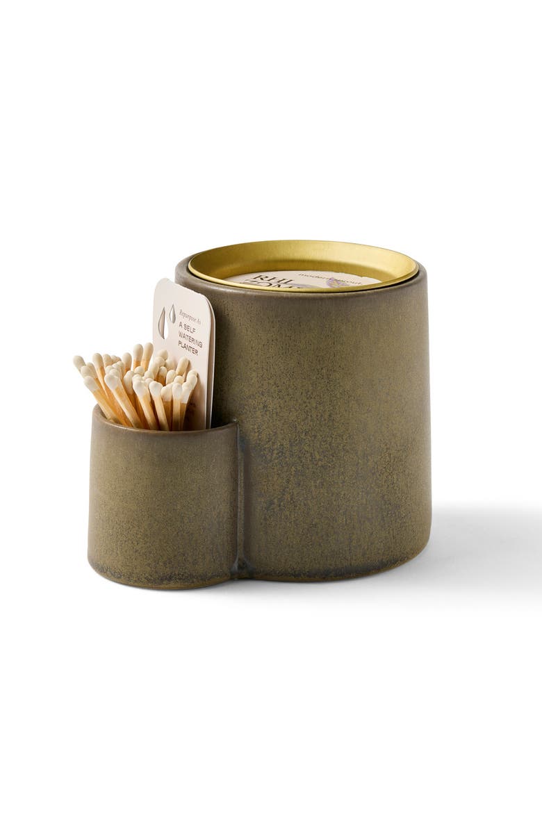 Ember Earth Candle & Planter, Main, color, Rhizome