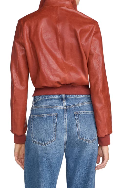 Frame Ace Leather Jacket In Paprika