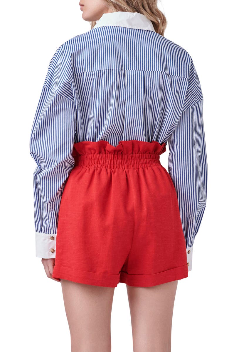 English Factory Stripe Poplin Shirt, Alternate, color, 