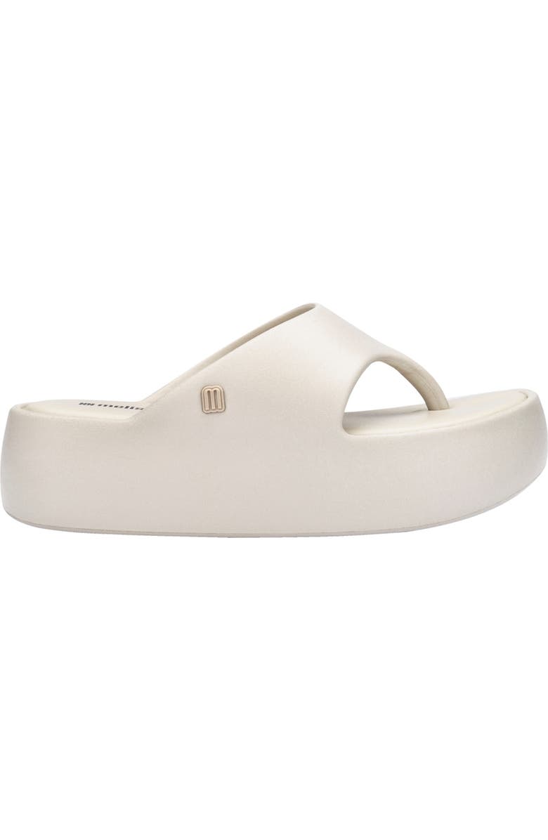 Melissa Free Platform Flip Flop, Alternate, color, Beige