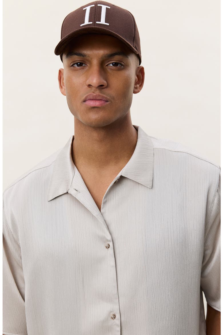 Plissé Camp Shirt, Alternate, color, LIGHT SAND