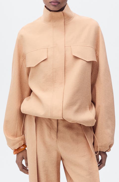 Oversize Stand Collar Jacket