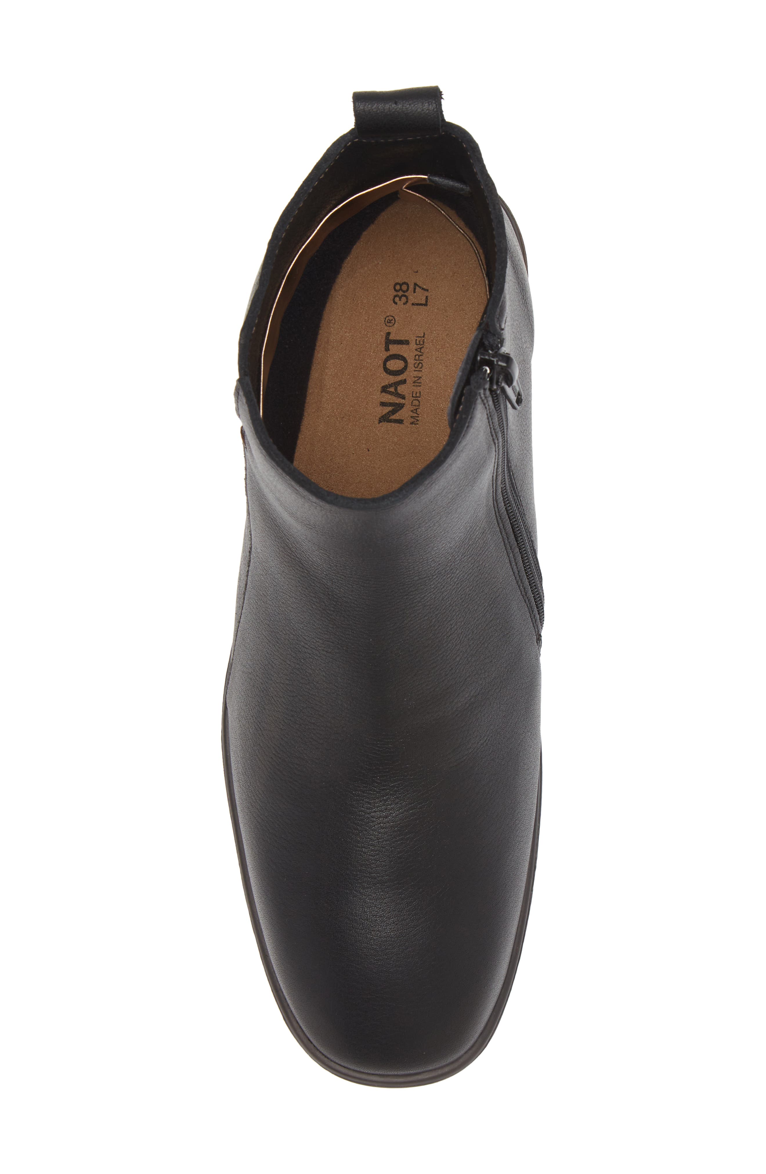 Naot Ethic Bootie, Alternate, color, Soft Black Leather