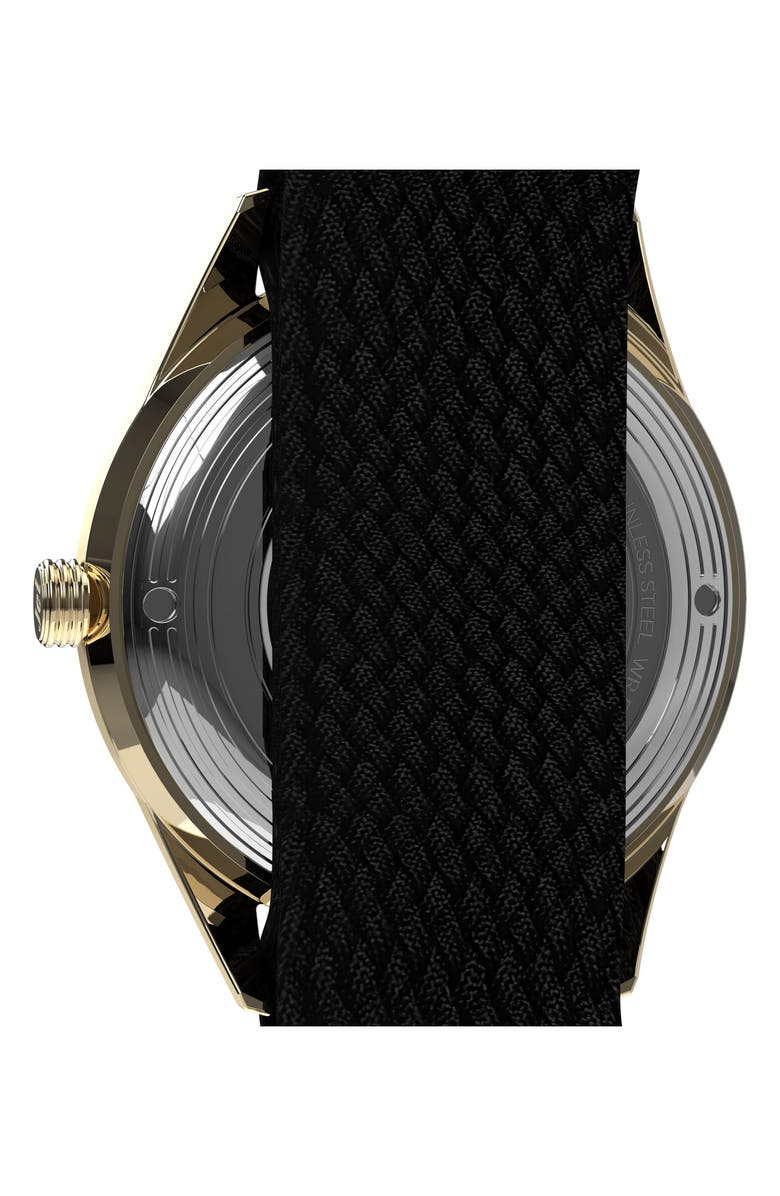 Timex<sup>®</sup> Marlin<sup>®</sup> Jet Automatic Fabric Strap Watch, 38mm, Alternate, color, Gold