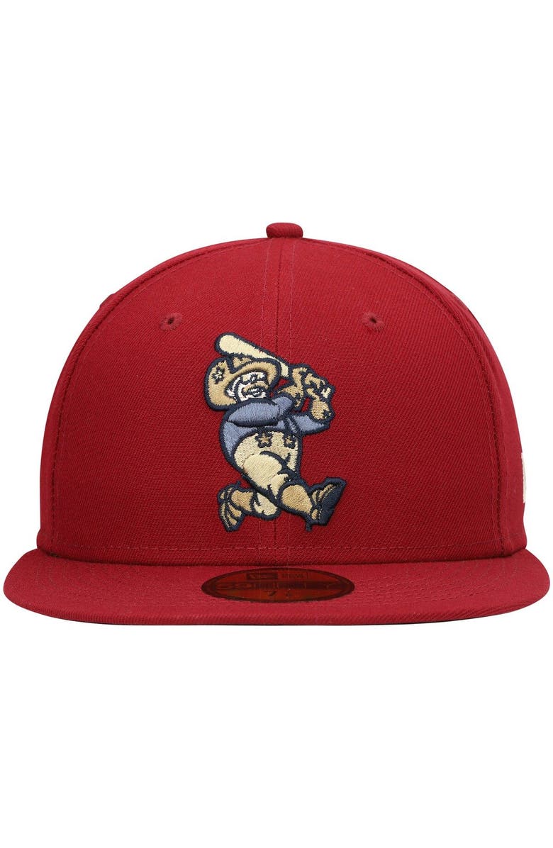 New Era Men's New Era Red Frisco RoughRiders Authentic Collection Team Alternate 59FIFTY Fitted Hat, Alternate, color, Red