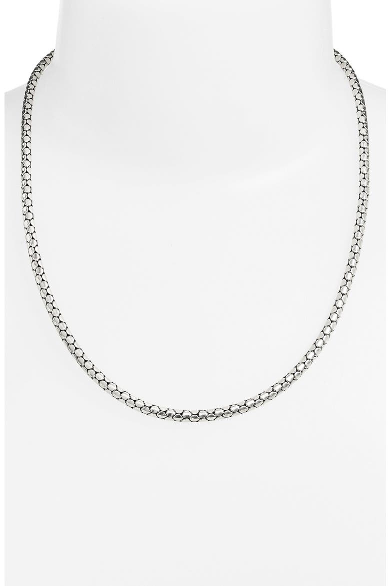 Dot Chain Necklace, Alternate, color, SILVER